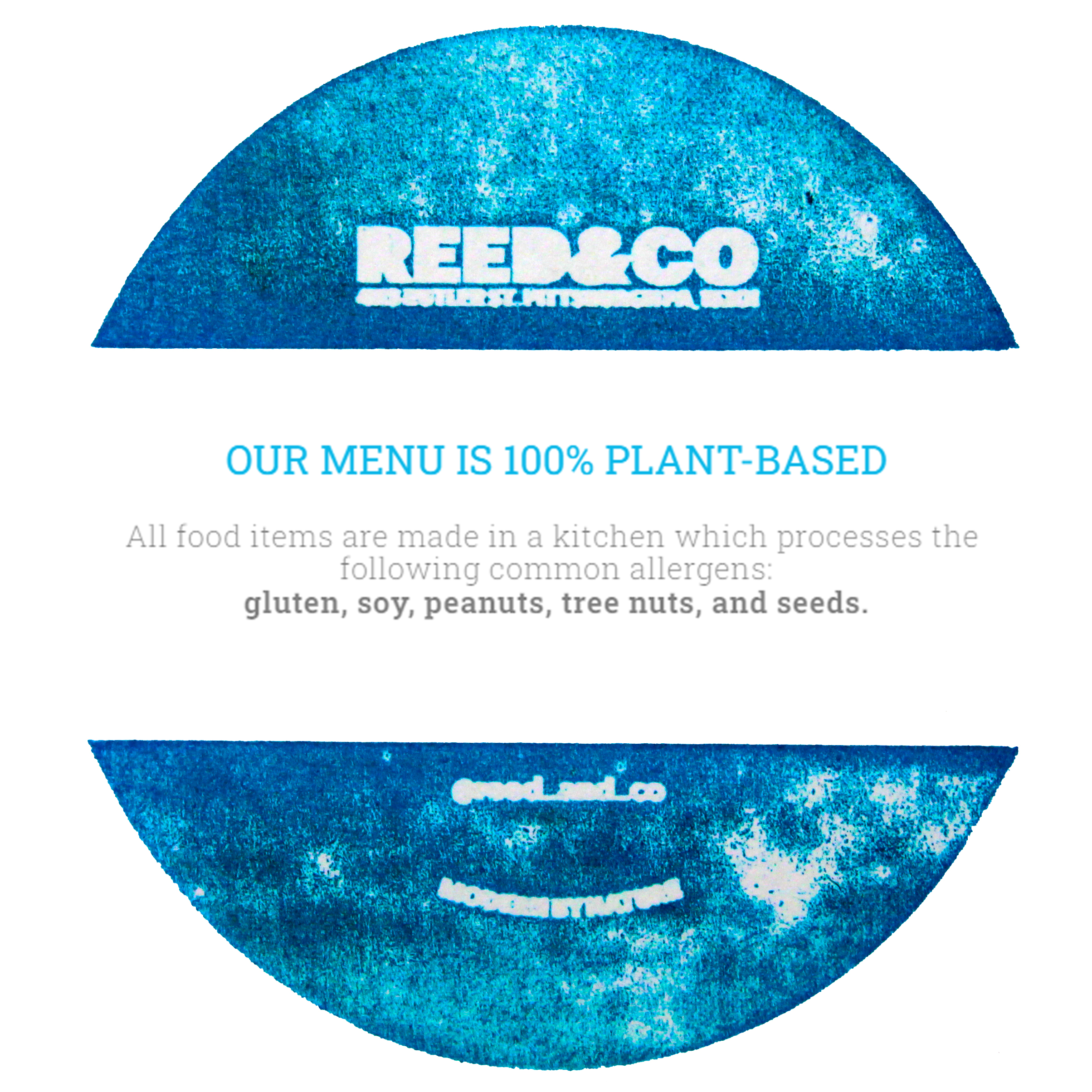 Plant-based allergen disclaimer